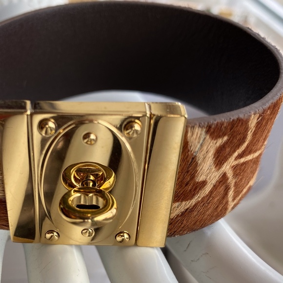 Fossil brand Leather Giraffe Printed Bracelet NWT - Picture 4 of 5